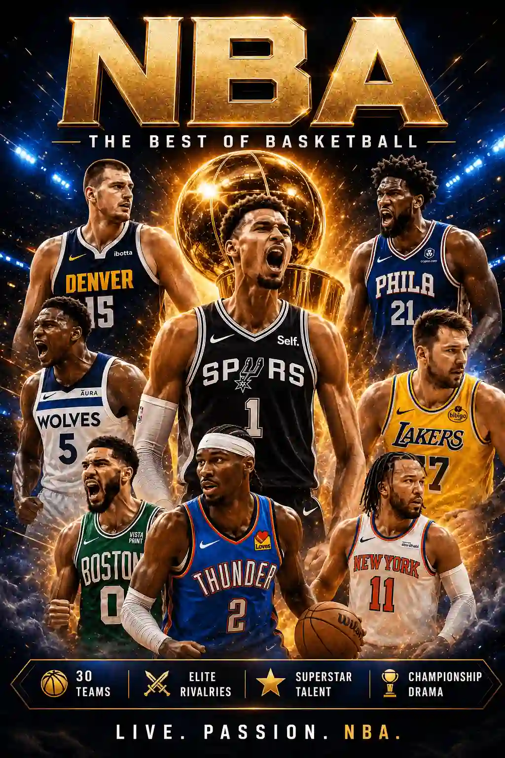 Live sports event poster